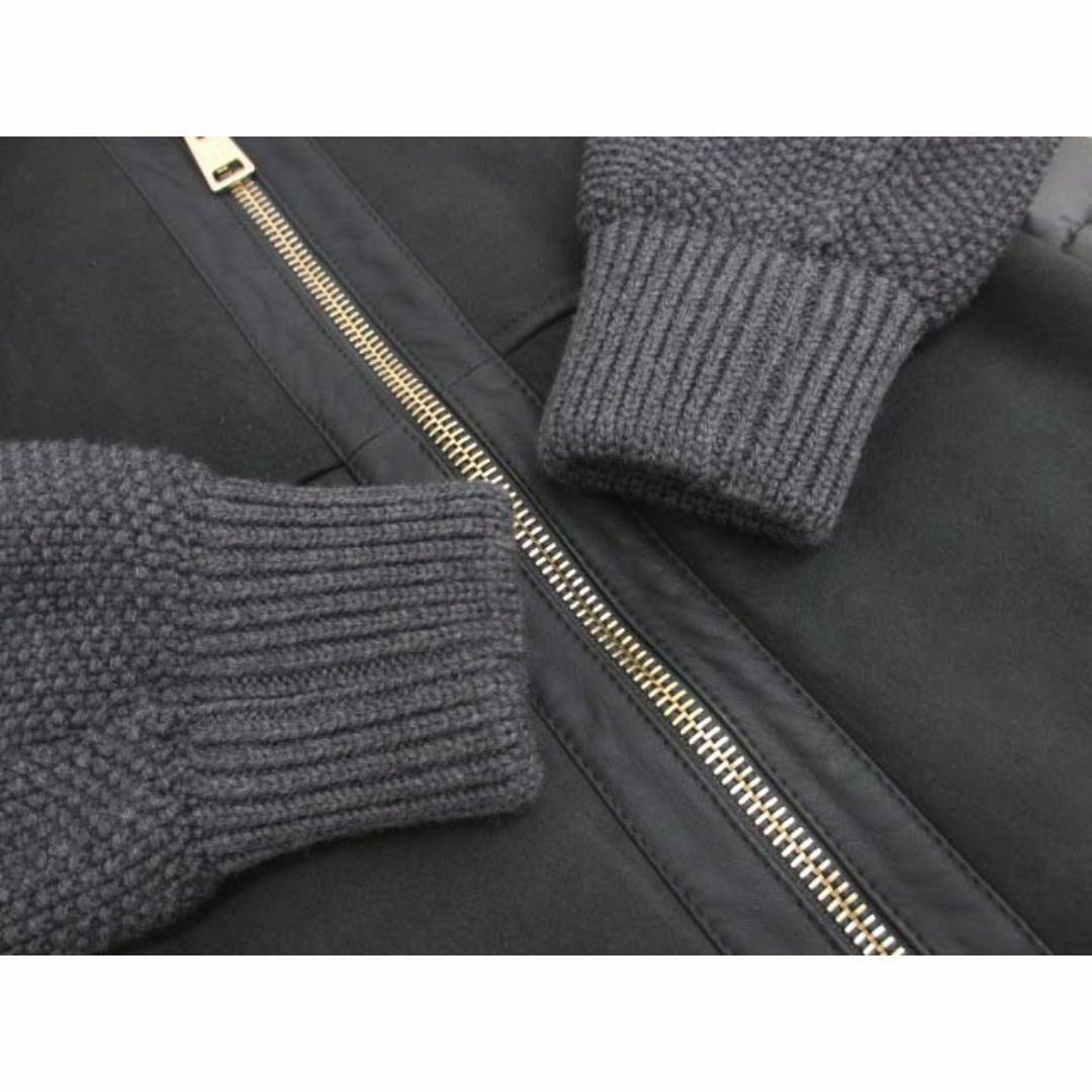 HERNO - 美品 ヘルノ PL0052D ラムスエード レザー ニット切替 HERNO - 美品 ヘルノ PL0052D ラムスエード レザー ニット切替