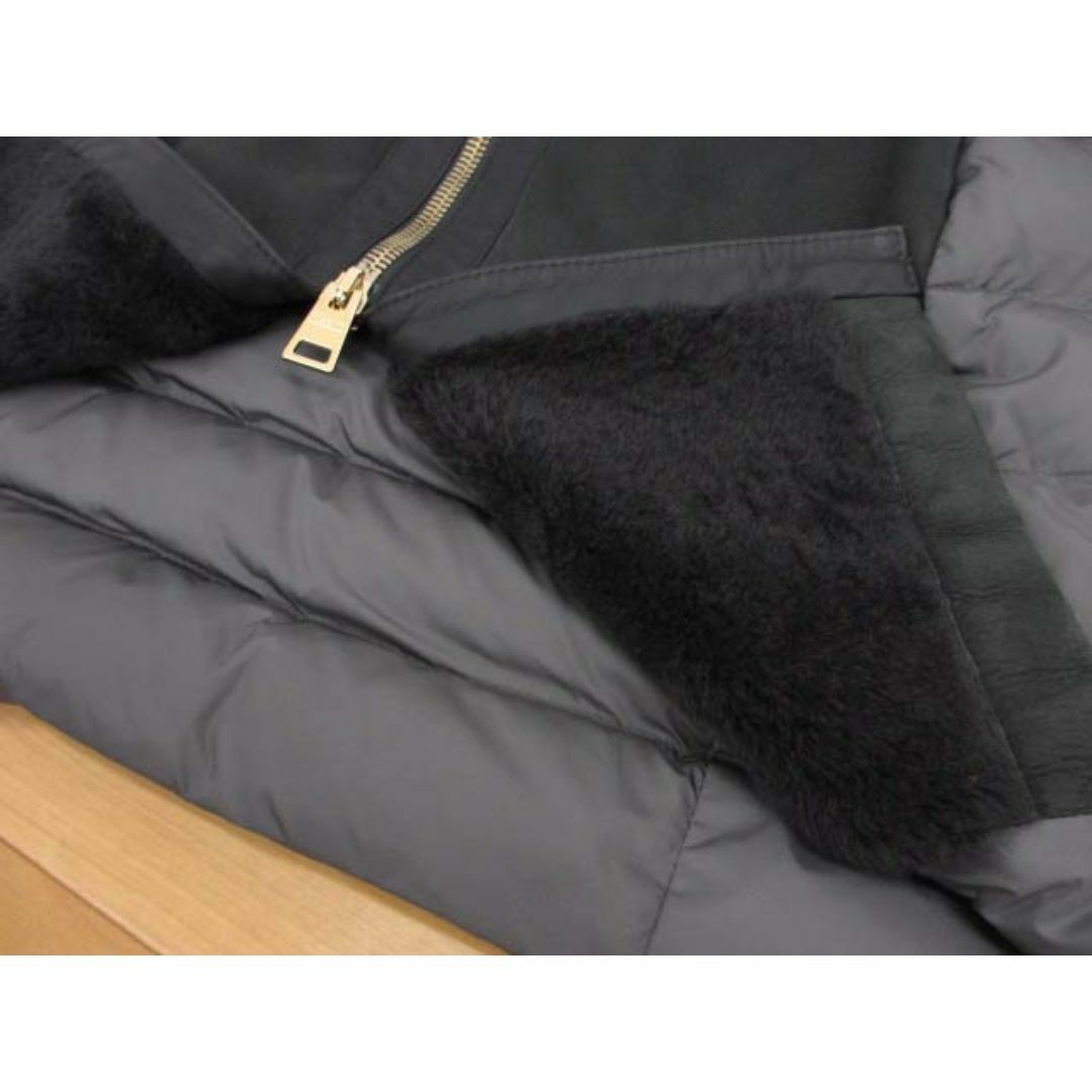 HERNO - 美品 ヘルノ PL0052D ラムスエード レザー ニット切替 HERNO - 美品 ヘルノ PL0052D ラムスエード レザー ニット切替