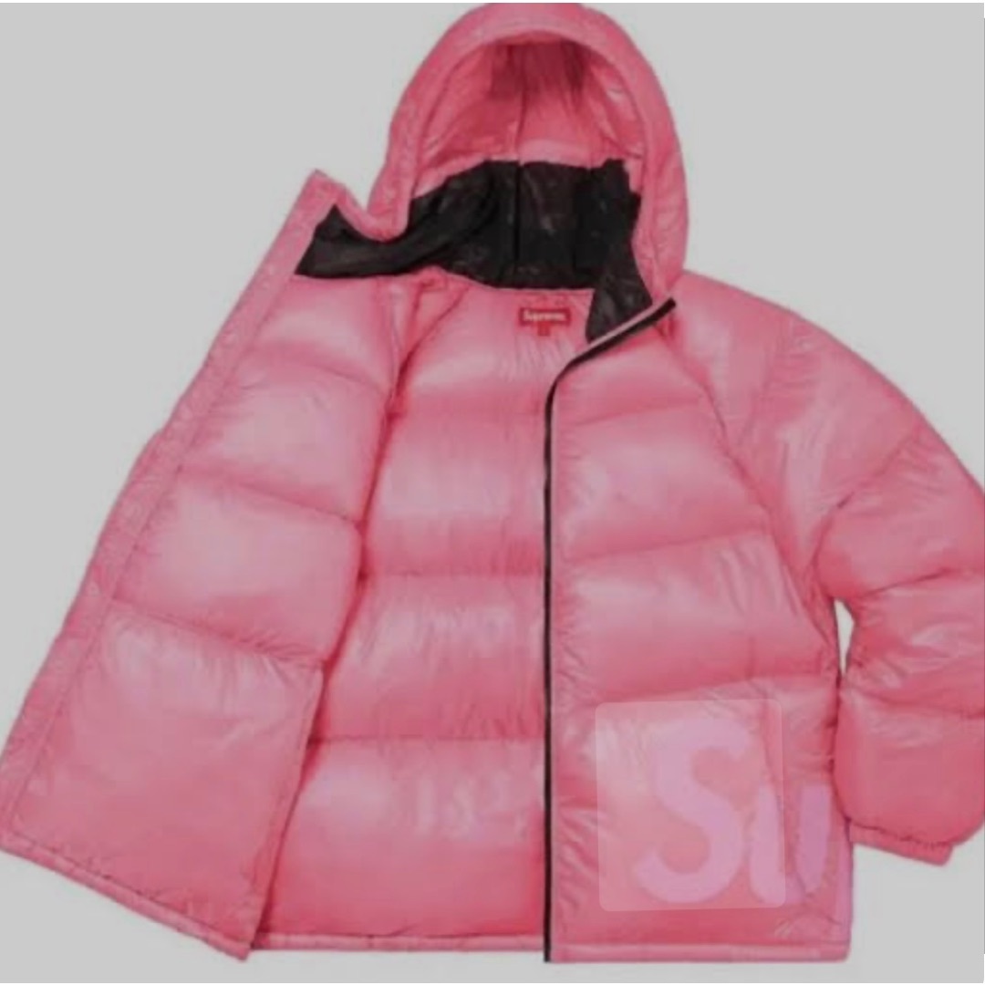 ピンクsupreme celtic not jaket ダウンジャケット