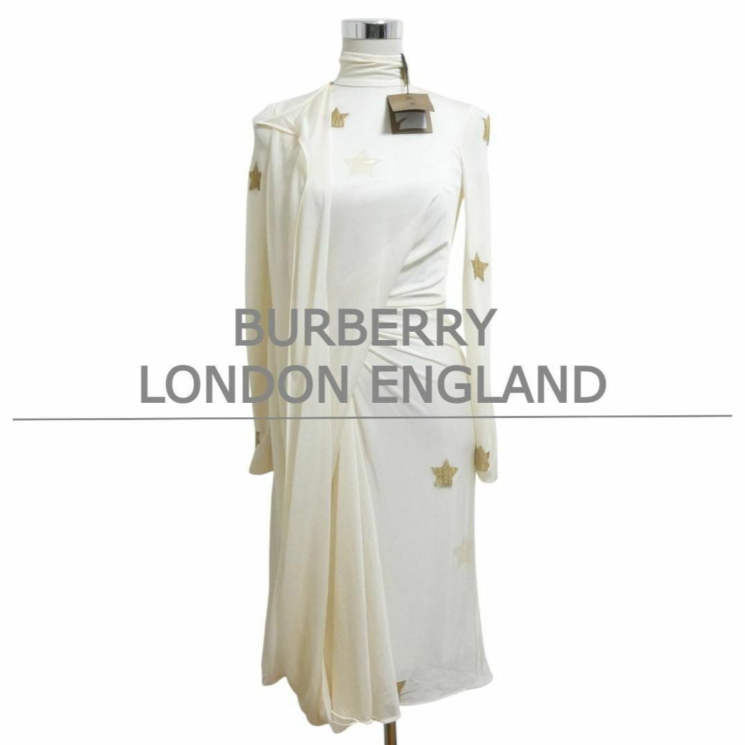 BURBERRY - 新品同様 バーバリーロンドンイングランド 星柄 膝丈 BURBERRY - 新品同様 バーバリーロンドンイングランド 星柄 膝丈