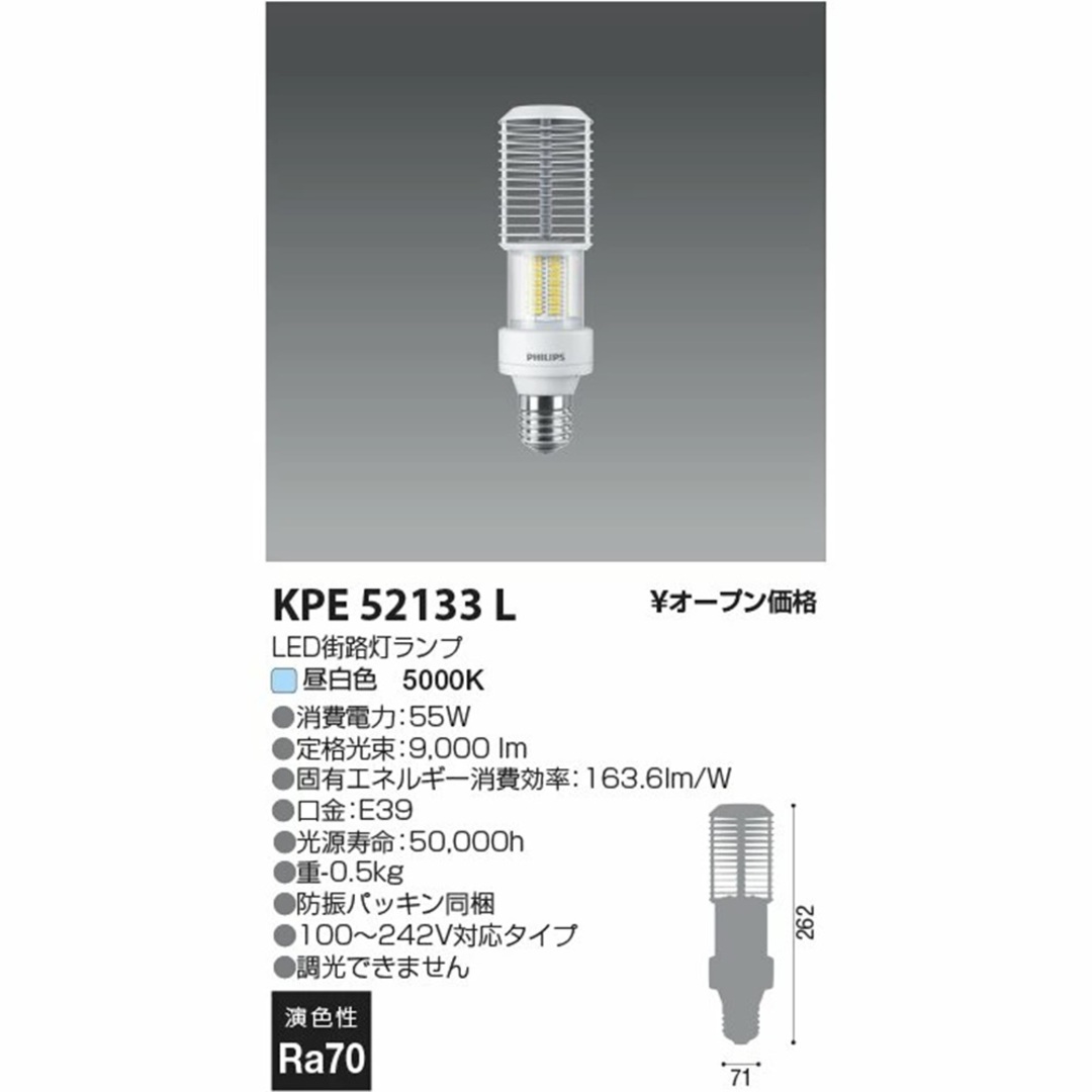 水銀灯200W 街路灯LEDランプ 水銀ランプ 水銀灯LEDランプ 200W相当 5000K