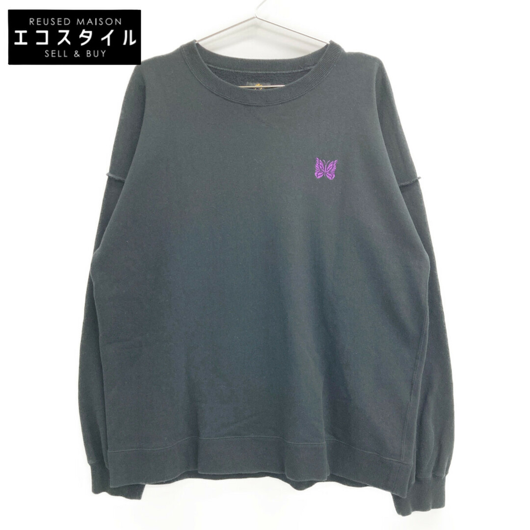Needles - ニードルズ 22AW STUDIOUS別注 ブラック LQ377 クルースウェット Needles - ニードルズ 22AW STUDIOUS別注 ブラック LQ377 クルースウェット