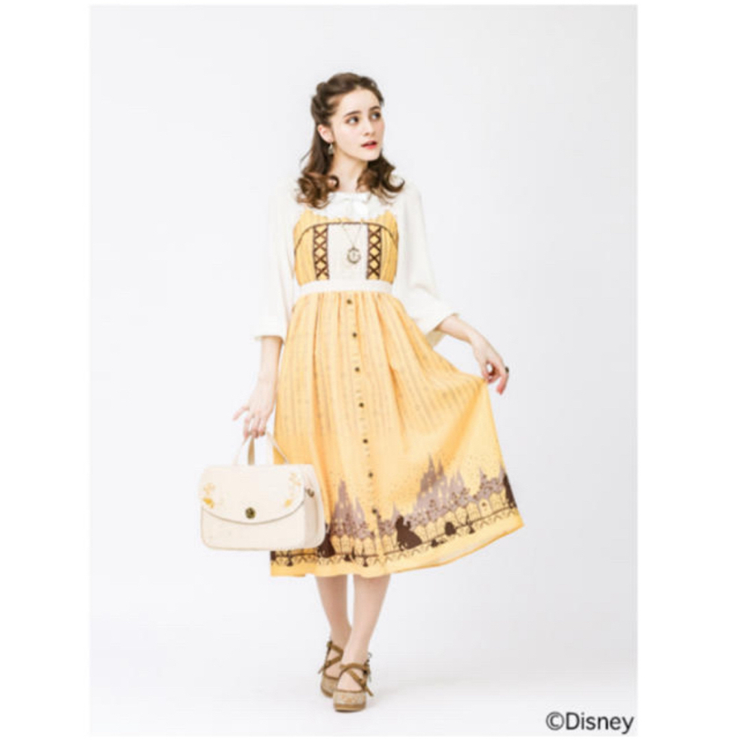 axes femme(アクシーズファム)のアクシーズファム axes femme ディズニー 美女と野獣 ベル ワンピース レディースのワンピース(ロングワンピース/マキシワンピース)の商品写真