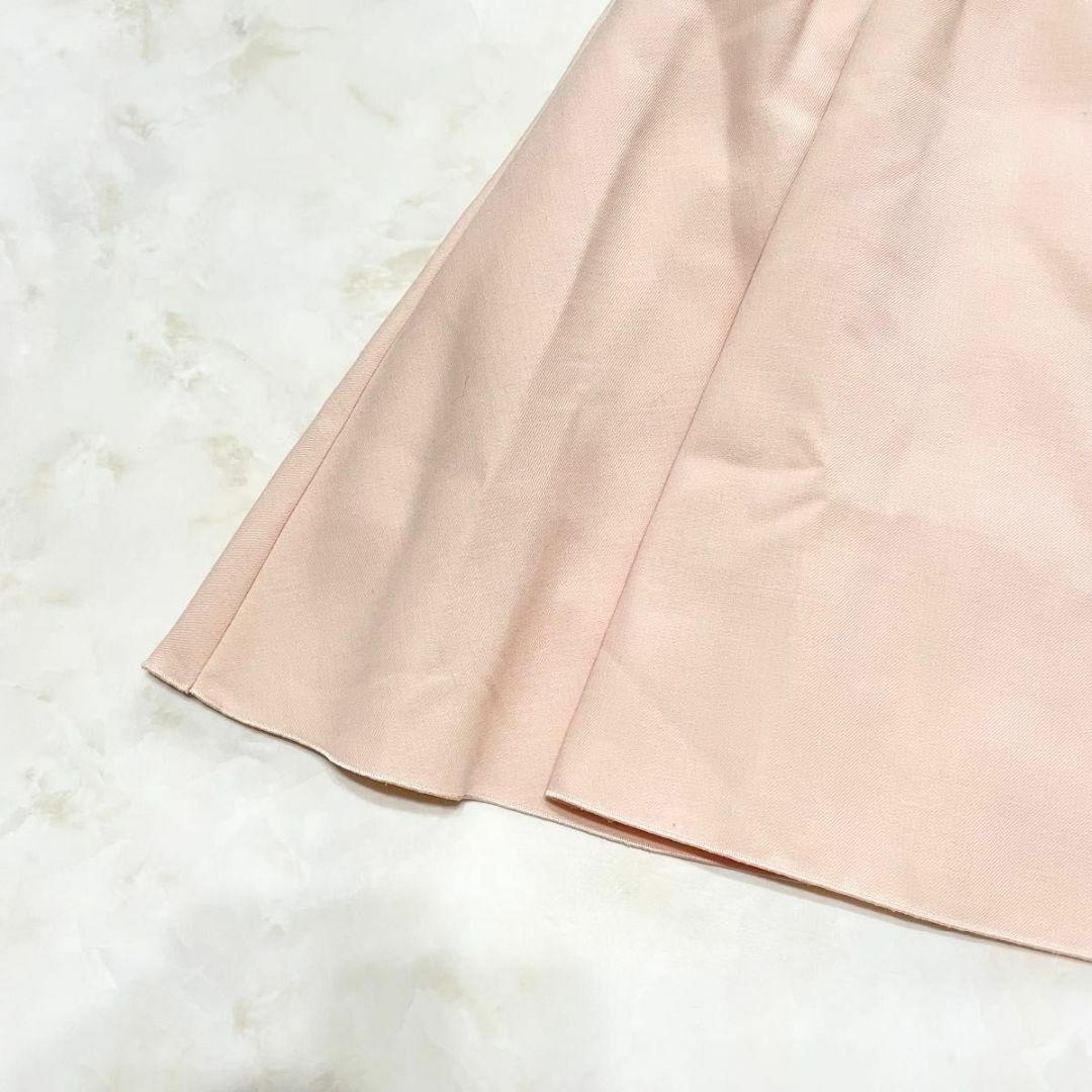 美品 FOXEY ノースリーブ レディスピーガ ワンピース ロゴプレート L 美品 FOXEY ノースリーブ レディスピーガ ワンピース ロゴプレート L