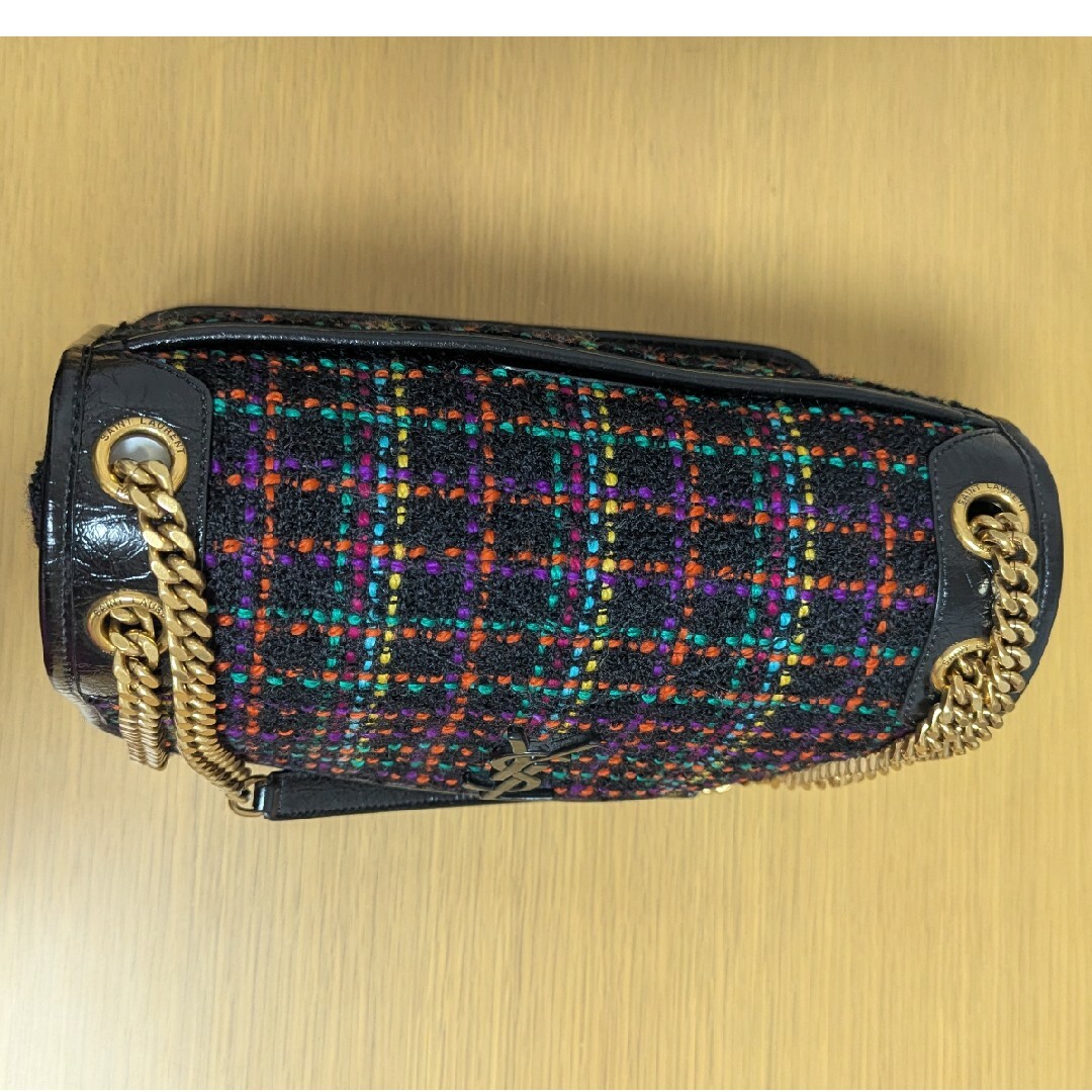 SAINT LAURENT - サンローランNIKIツイードチェーンショルダー SAINT LAURENT - サンローランNIKIツイードチェーンショルダー