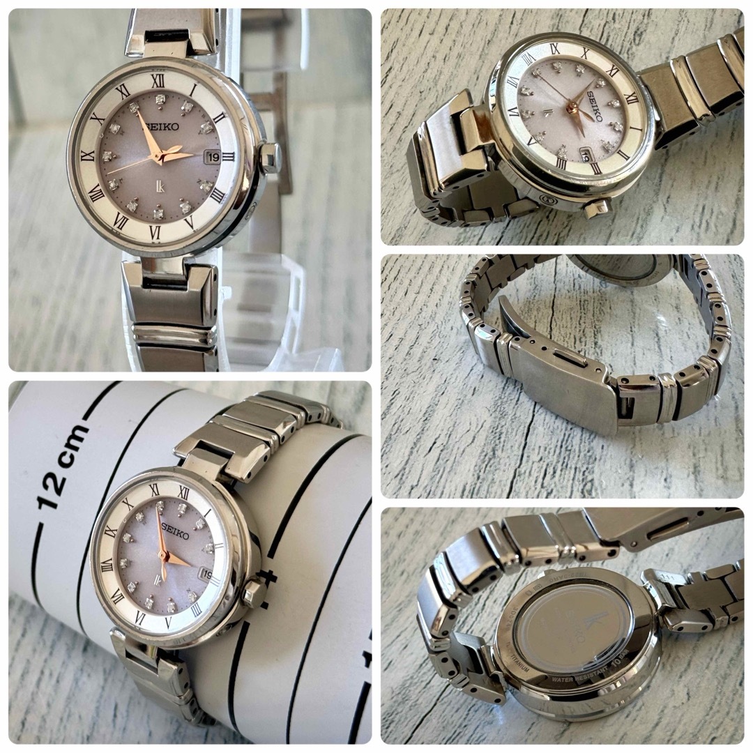 希少】SEIKO ルキア 腕時計 1B22-0AR0 電波 チタン 希少】SEIKO ルキア 腕時計 1B22-0AR0 電波 チタン