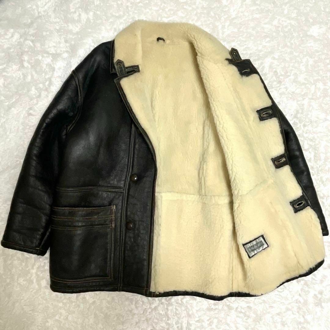 美品✨ LAZZY 高級リアルムートンジャケット ボア 艶感 幅広 肉 美品✨ LAZZY 高級リアルムートンジャケット ボア 艶感 幅広 肉