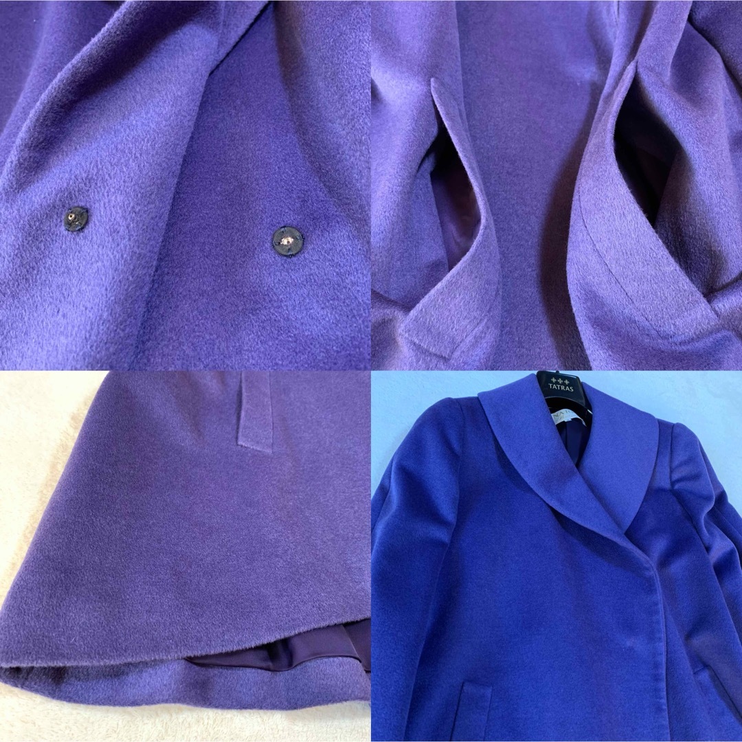 極美品✨高級 ニナリッチ 女優襟 カシミヤアンゴラ混 コート 極美品✨高級 ニナリッチ 女優襟 カシミヤアンゴラ混 コート