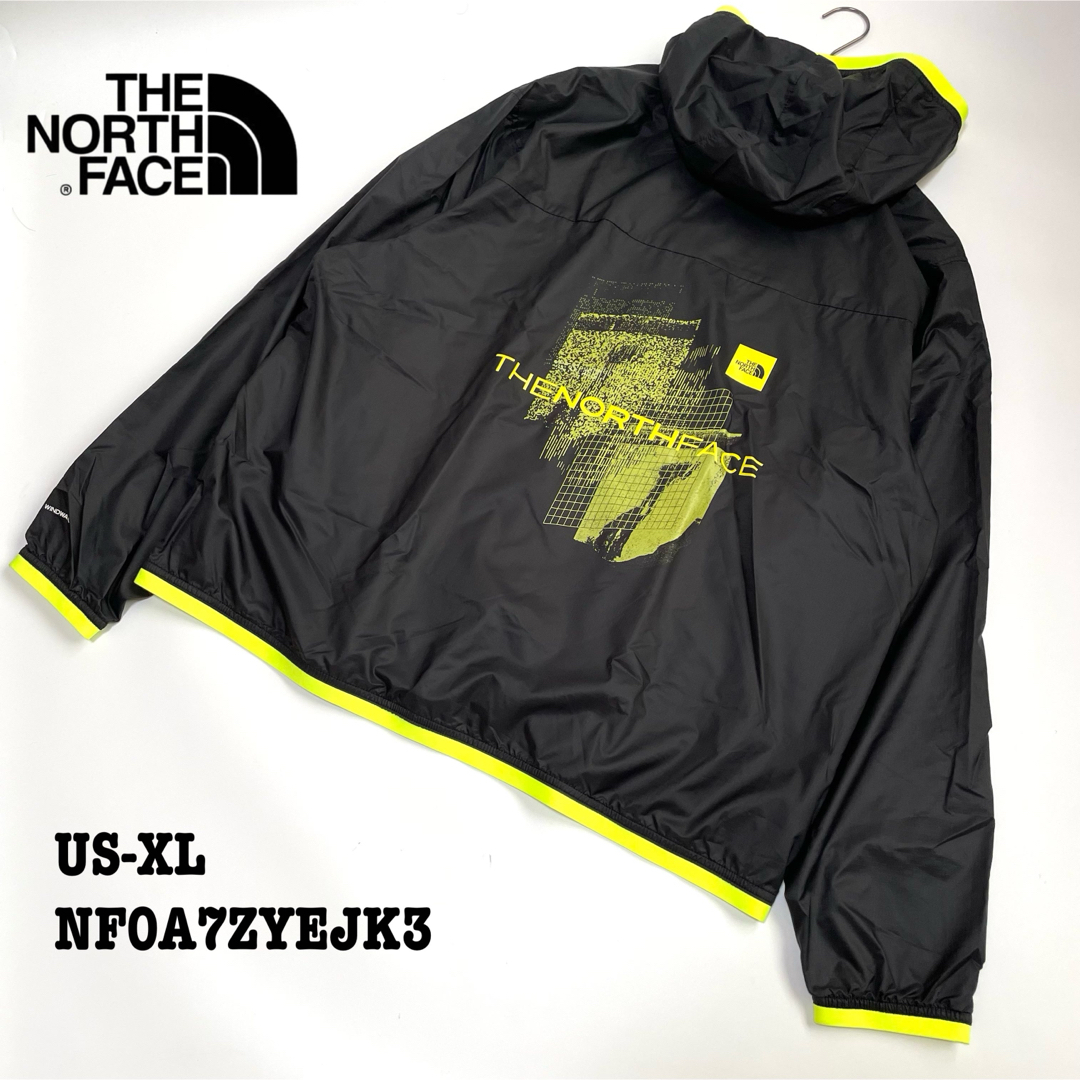 新品】US-XL ノースフェイス ナイロンジャケット バックプリント 新品】US-XL ノースフェイス ナイロンジャケット バックプリント