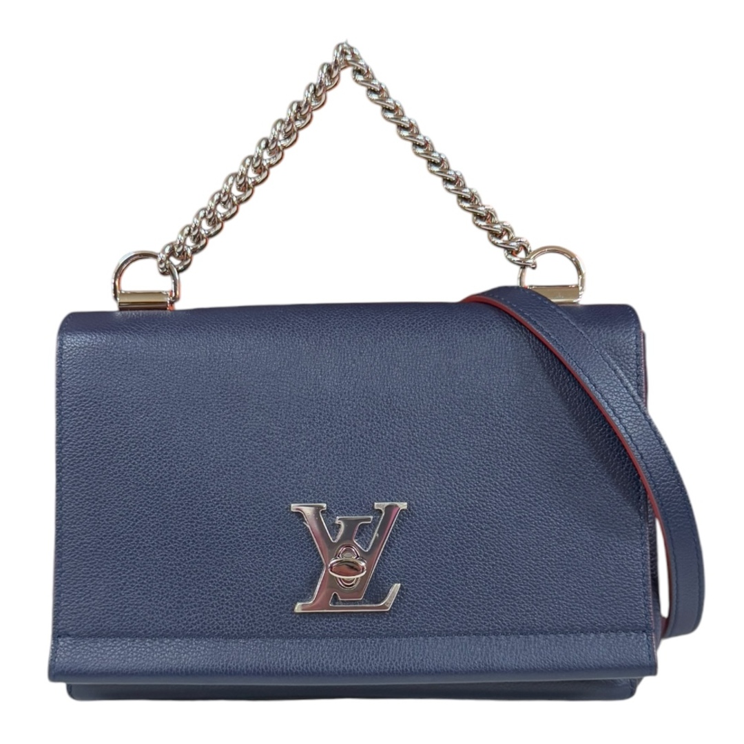 LOUIS VUITTON - ルイヴィトン ロックミーII BB ショルダーバッグ レザー M43391 ネイビー レディース LOUIS VUITTON  中古