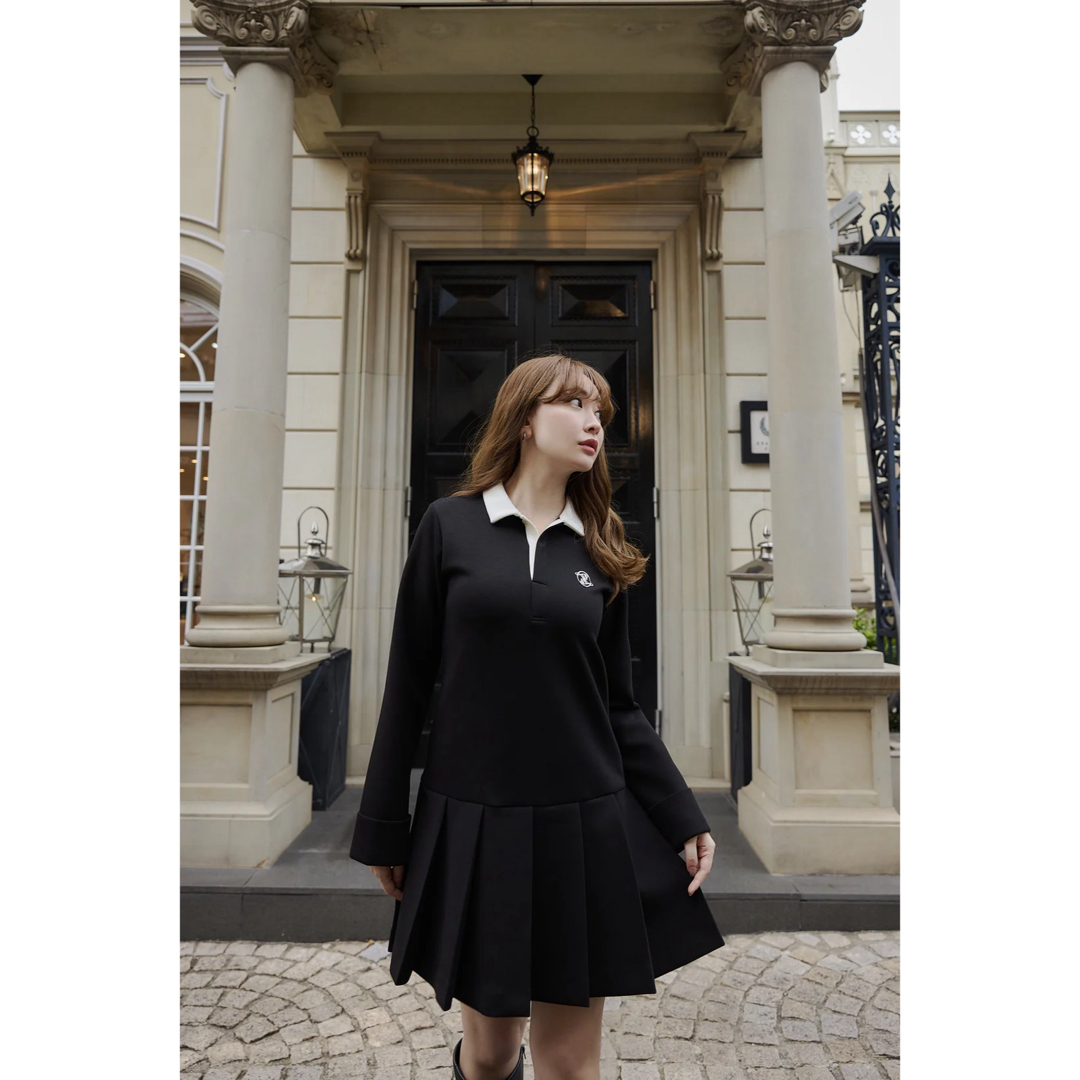 herlipto Polo Pleated Mini Dress ワンピース herlipto Polo Pleated Mini Dress ワンピース