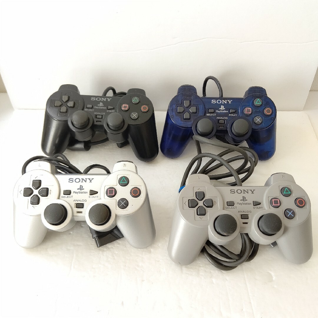 お手頃価格 コントローラー PS2 - SONY デュアルショック2 セット 4色 美品 アクセサリ、周辺機器