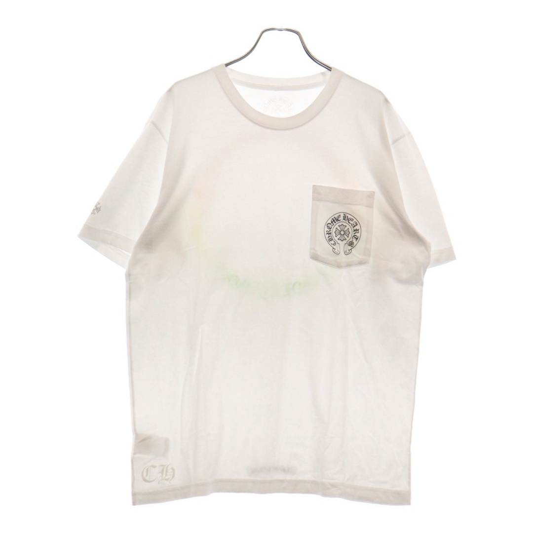 Chrome Hearts - CHROME HEARTS クロムハーツ Back Grad Circle Logo Tee バックグラデーションサークルロゴ半袖Tシャツ カットソー ホワイト