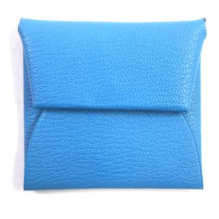 エルメス(HERMES)の未使用品▼HERMES エルメス バスティア ヴェルソ ブルーザンジバル ミント シルバー金具 24年5月購入 シェーブルミゾル コインケース W刻印 箱付き フランス製 メンズ(コインケース/小銭入れ)