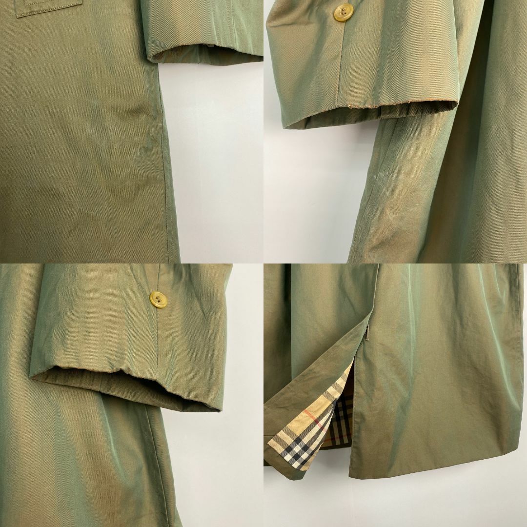 BURBERRY(バーバリー)のバーバリープローサム　ステンカラーコート　玉虫色　90ｓ　ノバチェック　希少　 メンズのジャケット/アウター(ステンカラーコート)の商品写真