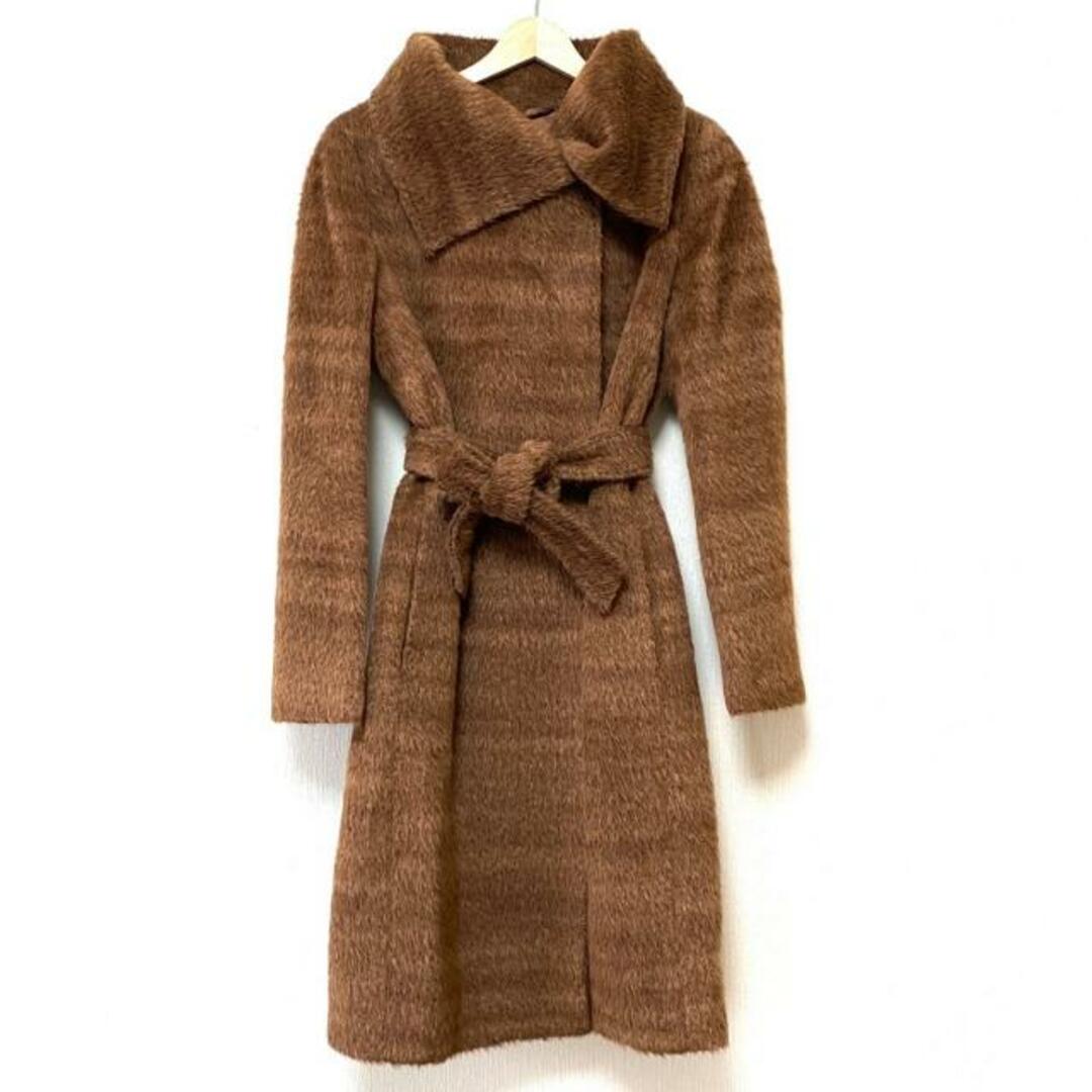 Max Mara - Max Mara(マックスマーラ) コート サイズ40(I J) レディース - ダークブラウン 長袖/アルパカ混/冬