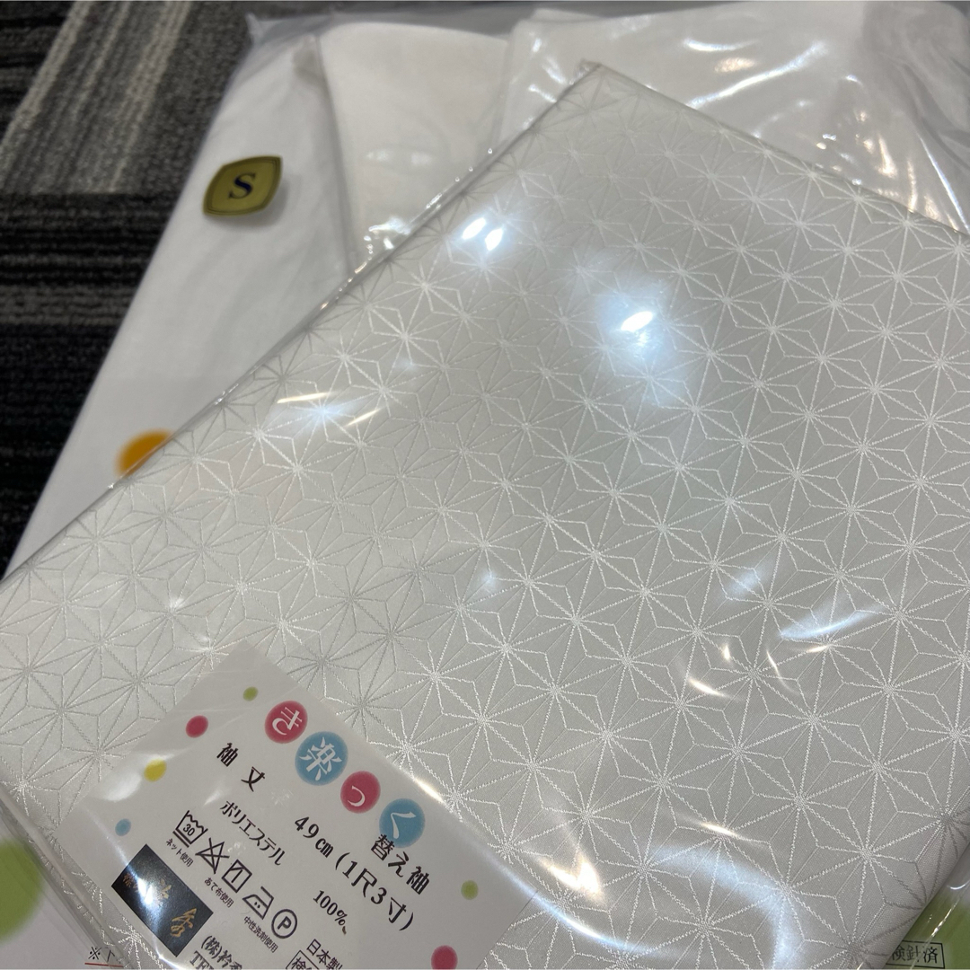 替袖付き】衿秀 き楽っく長襦袢 Sサイズ 袷用/替袖【麻の葉】 替袖付き】衿秀 き楽っく長襦袢 Sサイズ 袷用/替袖【麻の葉】