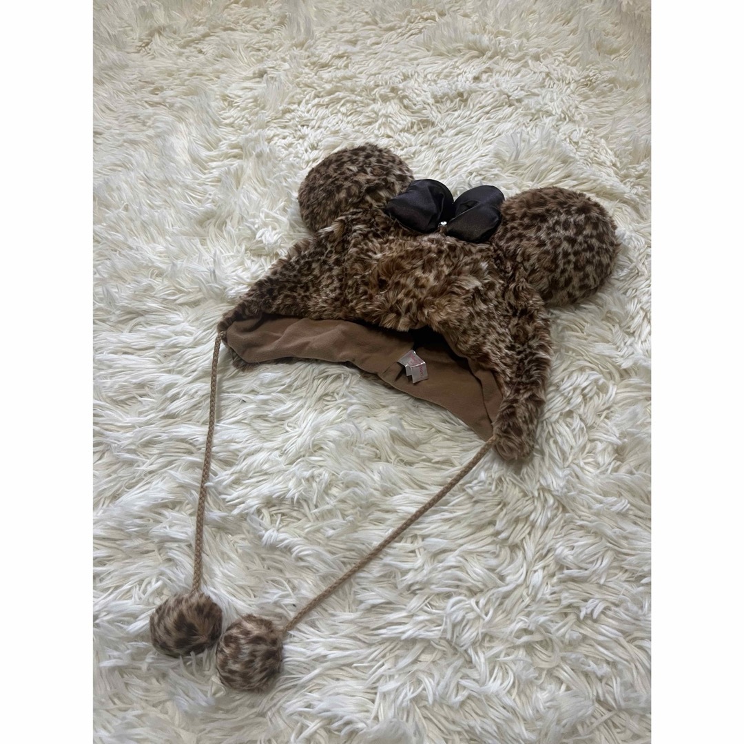 美品 Disney ディズニー ヒョウ柄 レオパード ファンキャップ 美品 Disney ディズニー ヒョウ柄 レオパード ファンキャップ