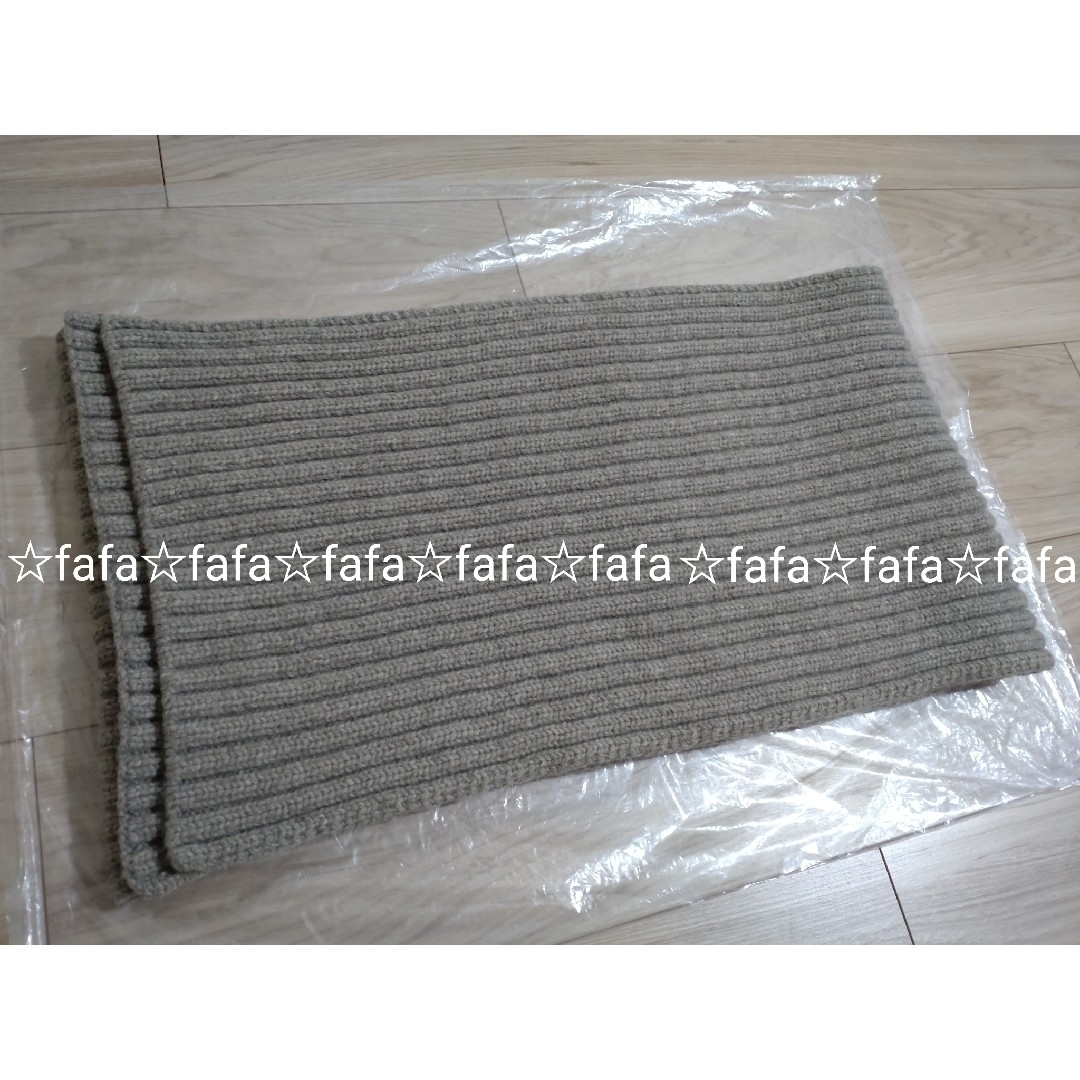 【美品】定価¥17600 TODAYFUL ウールリブストール リブマフラー 【美品】定価¥17600 TODAYFUL ウールリブストール リブマフラー
