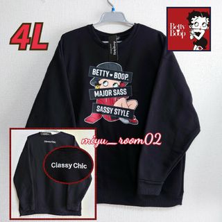 ベティブープ(Betty Boop)の【新品☆】ベティ トレーナー(Betty Boop)4L　裏起毛　厚手(トレーナー/スウェット)