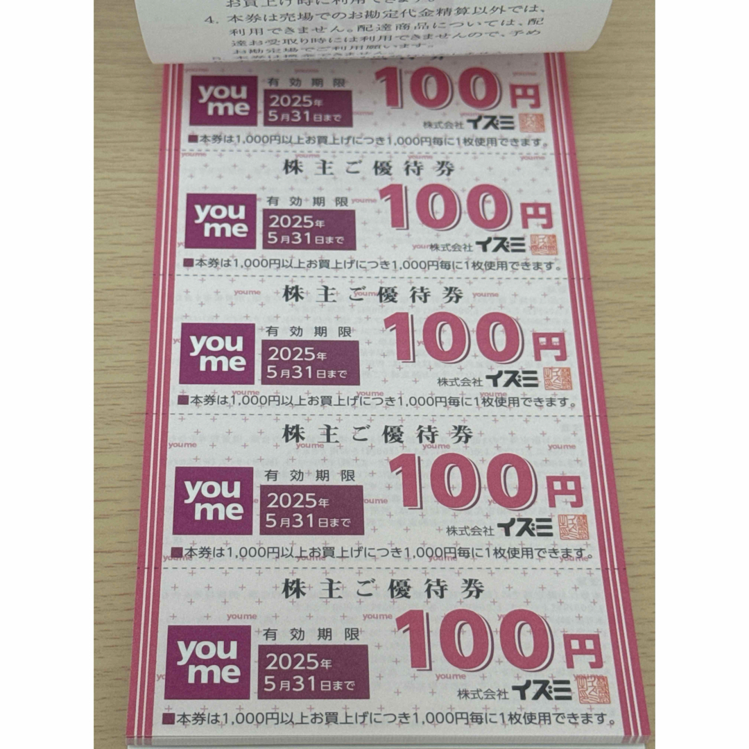 イズミ 株主優待券 30,000円分 イズミ 株主優待券 30,000円分