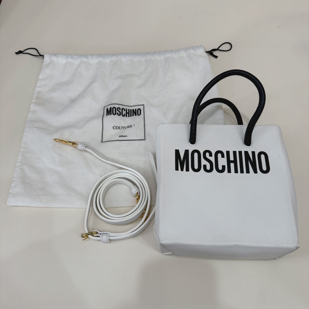MOSCHINO ショッピングトート ショルダー ミニ バック2WAY MOSCHINO ショッピングトート ショルダー ミニ バック2WAY