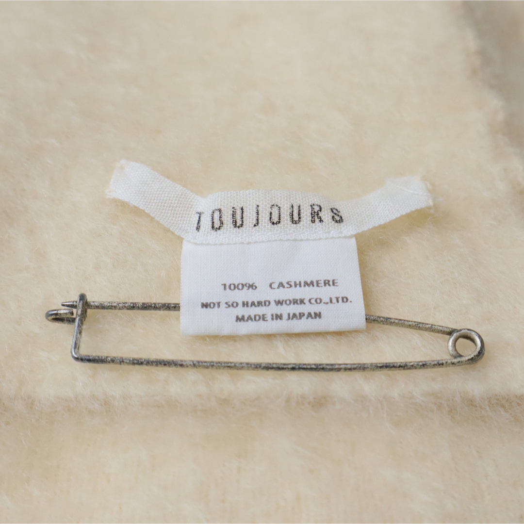 TOUJOURS ピュアカシミアミンクフィニッシュド ストール TOUJOURS ピュアカシミアミンクフィニッシュド ストール