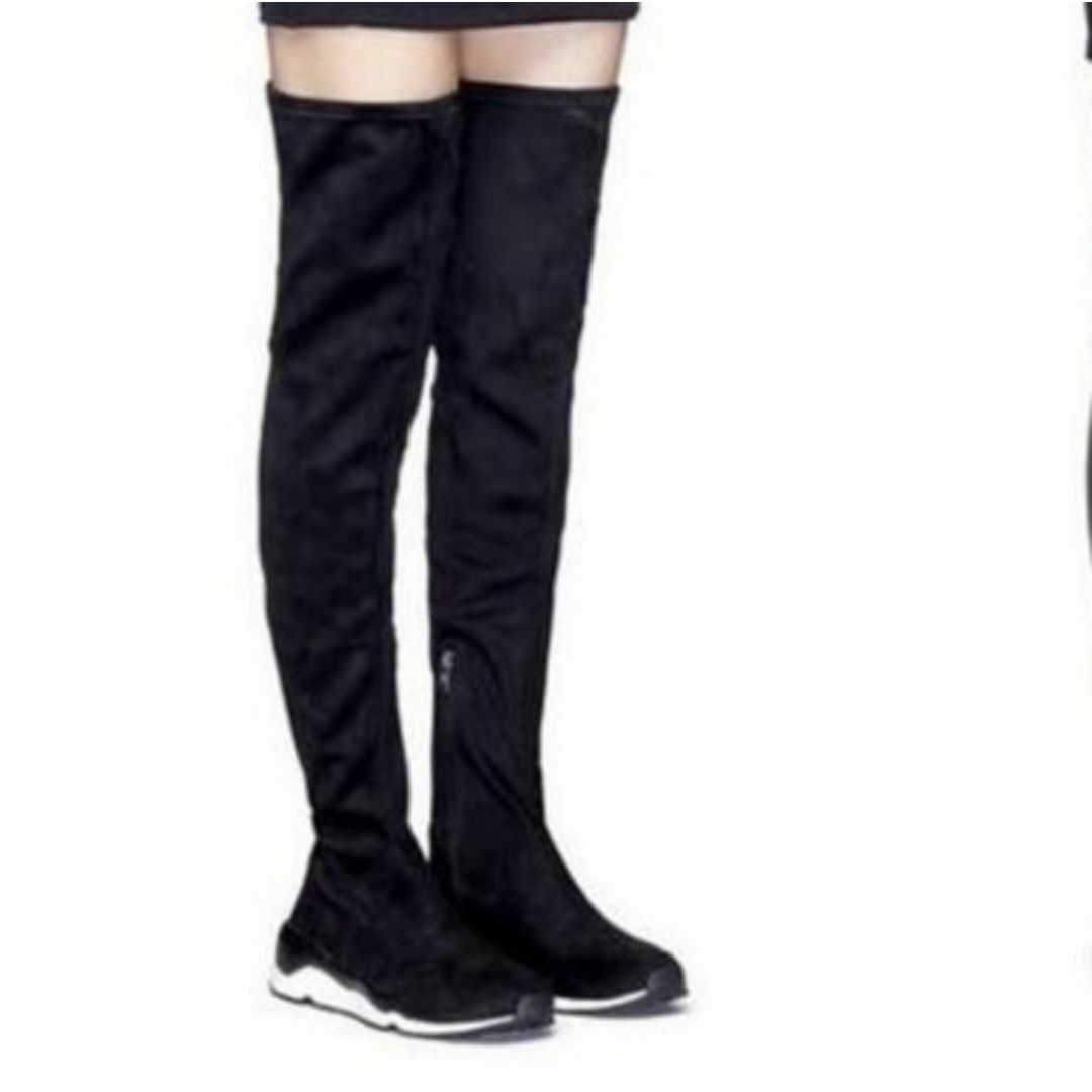 ASH サイハイブーツ スニーカーブーツ ニーハイ 黒 ストレッチ 美品 ASH サイハイブーツ スニーカーブーツ ニーハイ 黒 ストレッチ 美品