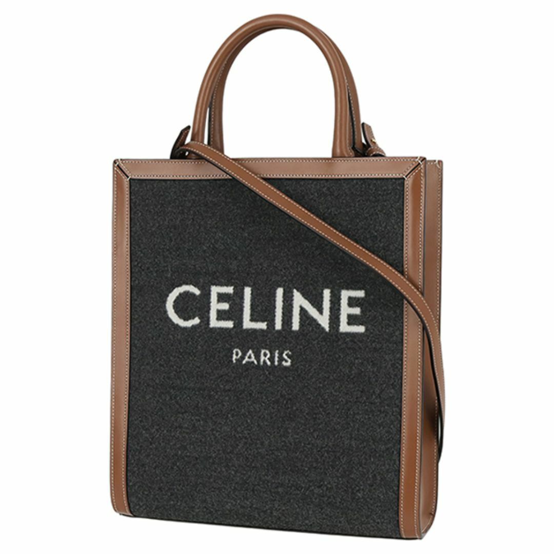 CELINE - セリーヌ バッグ レディース メンズ トートバッグ ショルダーバッグ バーティカルカバ グレー ブラウン 超美品 7461