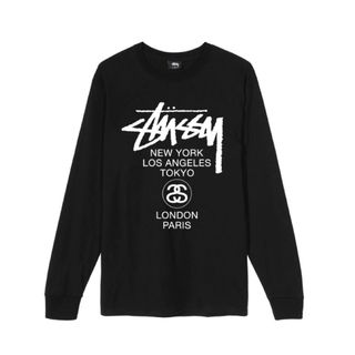 STUSSY(Tシャツ/カットソー(七分/長袖) ・ ブラック/黒色系)の STUSSY(Tシャツ/カットソー(七分/長袖) ・ ブラック/黒色系)の
