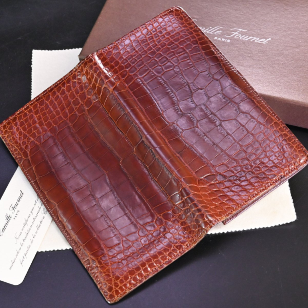 本物 美品 カミーユフォルネ 最高級マットクロコダイルレザー 本物 美品 カミーユフォルネ 最高級マットクロコダイルレザー