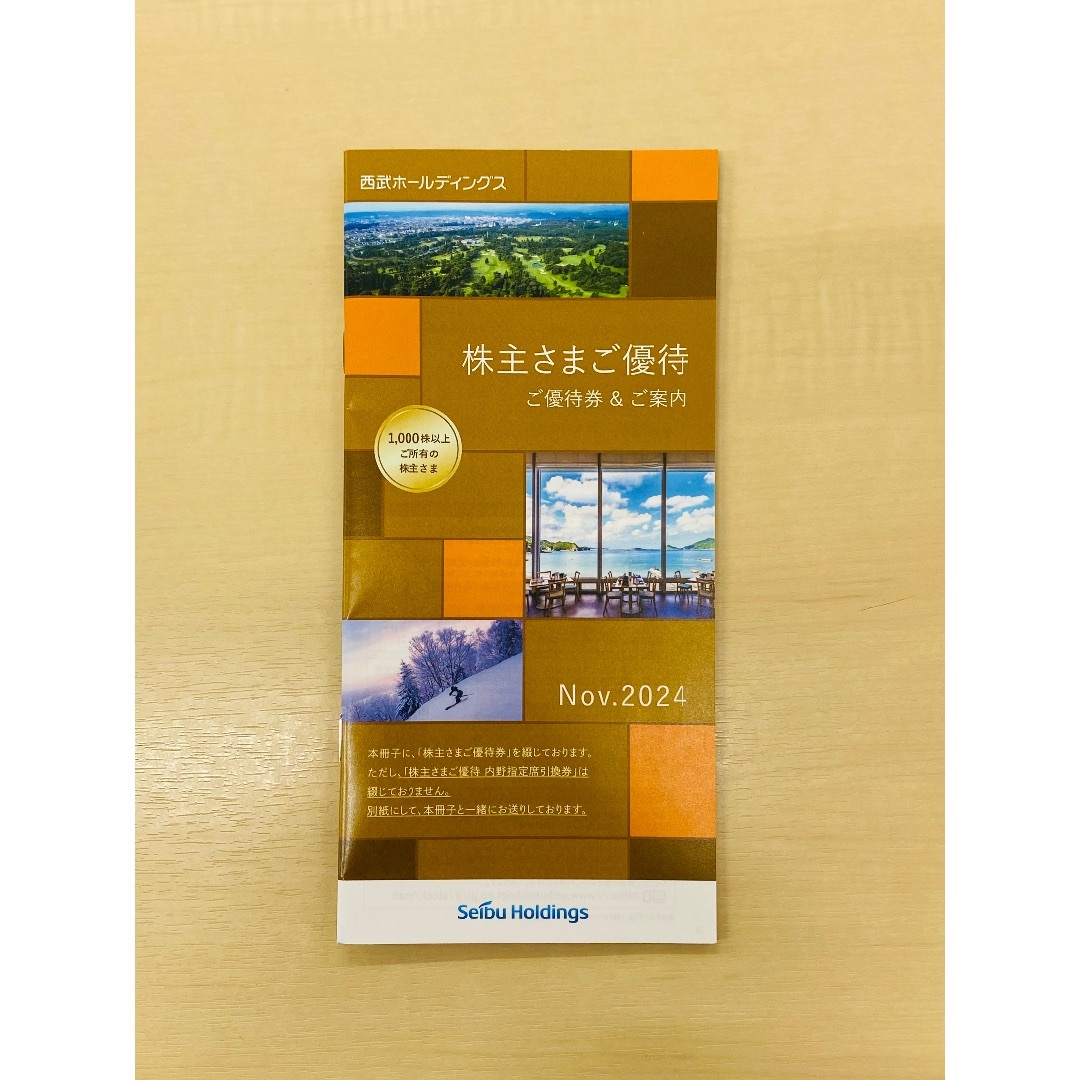 西武HD 株主優待 冊子 1冊