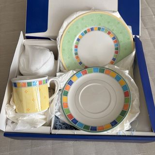 ⭐️Villeroy & 隠せ Boch ネイビーハンドルカトラリーセット 32 ⭐️Villeroy & 隠せ Boch ネイビーハンドルカトラリーセット 32