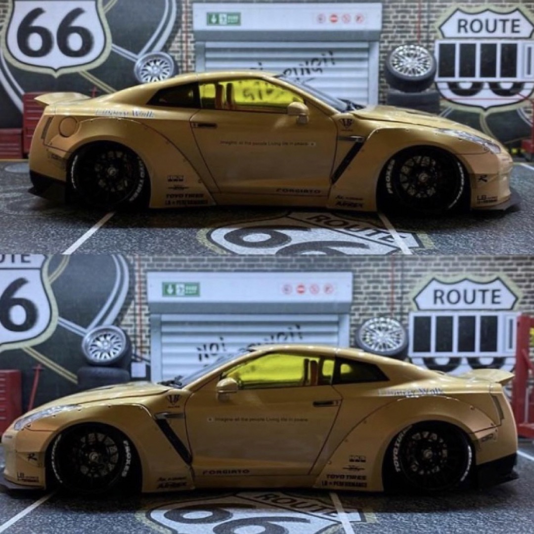 アオシマ1/24 GTR LBWK 完成品 アオシマ1/24 GTR LBWK 完成品