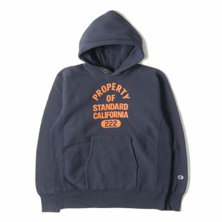 STANDARD CALIFORNIA - STANDARD CALIFORNIA スタンダードカリフォルニア パーカー サイズ:L Champion 単タグ カレッジ 5段ロゴ リバースウィーブ パーカー (Champion×SD REVERSE WEAVE HOOD SWEAT) ネイビー 紺 トップス フーディー コラボ【メンズ】【中古】の通販 by STANDARD CALIFORNIA - STANDARD CALIFORNIA スタンダードカリフォルニア パーカー サイズ:L Champion 単タグ カレッジ 5段ロゴ リバースウィーブ パーカー (Champion×SD REVERSE WEAVE HOOD SWEAT) ネイビー 紺 トップス フーディー コラボ【メンズ】【中古】の通販 by