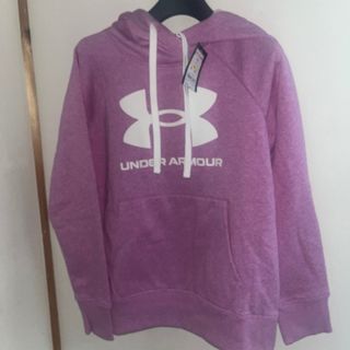 アンダーアーマー(UNDER ARMOUR)の新品アンダーアーマーMパーカーピンク(パーカー)
