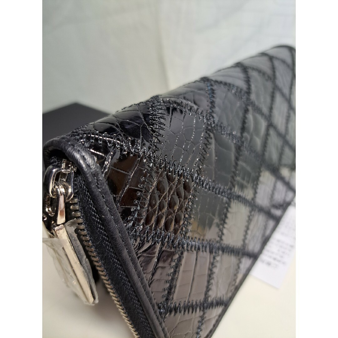 ナイル☆クロコダイル 本革☆パッチワーク☆ ラウンド 長財布 ナイル☆クロコダイル 本革☆パッチワーク☆ ラウンド 長財布