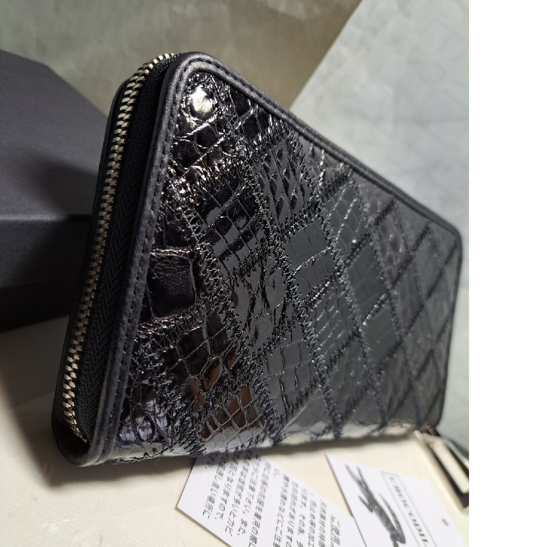 ナイル☆クロコダイル 本革☆パッチワーク☆ ラウンド 長財布 ナイル☆クロコダイル 本革☆パッチワーク☆ ラウンド 長財布