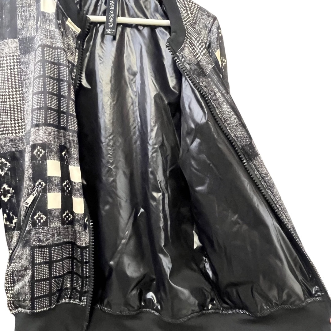 極美品】高級 GIORGIO BRATO シルク ブルゾン ジャケット M 極美品】高級 GIORGIO BRATO シルク ブルゾン ジャケット M