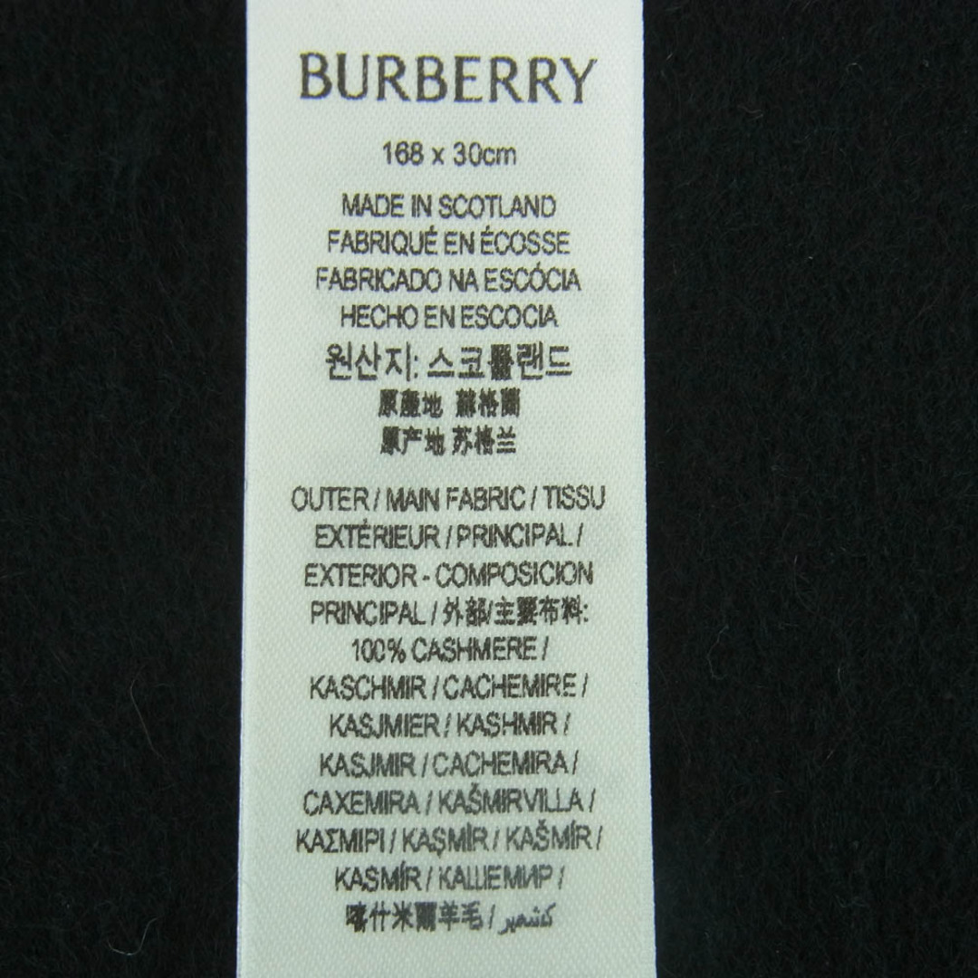 BURBERRY - BURBERRY バーバリー カシミヤ カシミア100% ロゴ BURBERRY - BURBERRY バーバリー カシミヤ カシミア100% ロゴ