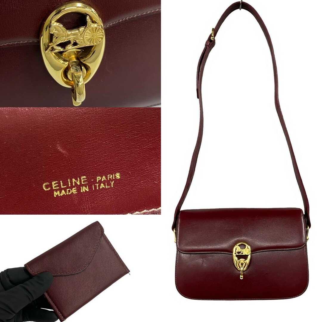 CELINE - 極 美品 袋 ミラー付き CELINE セリーヌ ヴィンテージ CELINE - 極 美品 袋 ミラー付き CELINE セリーヌ ヴィンテージ