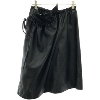 ステラマッカートニー(Stella McCartney)のSTELLA McCARTNEY ステラ マッカートニー 18SS フェイクレザーラップスカート 502407 SJB14 ブラック 36(ロングスカート)