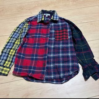 グローバルワーク(GLOBAL WORK)のGLOBAL WORK チェック柄シャツ XL 130〰️140cmくらい(ブラウス)
