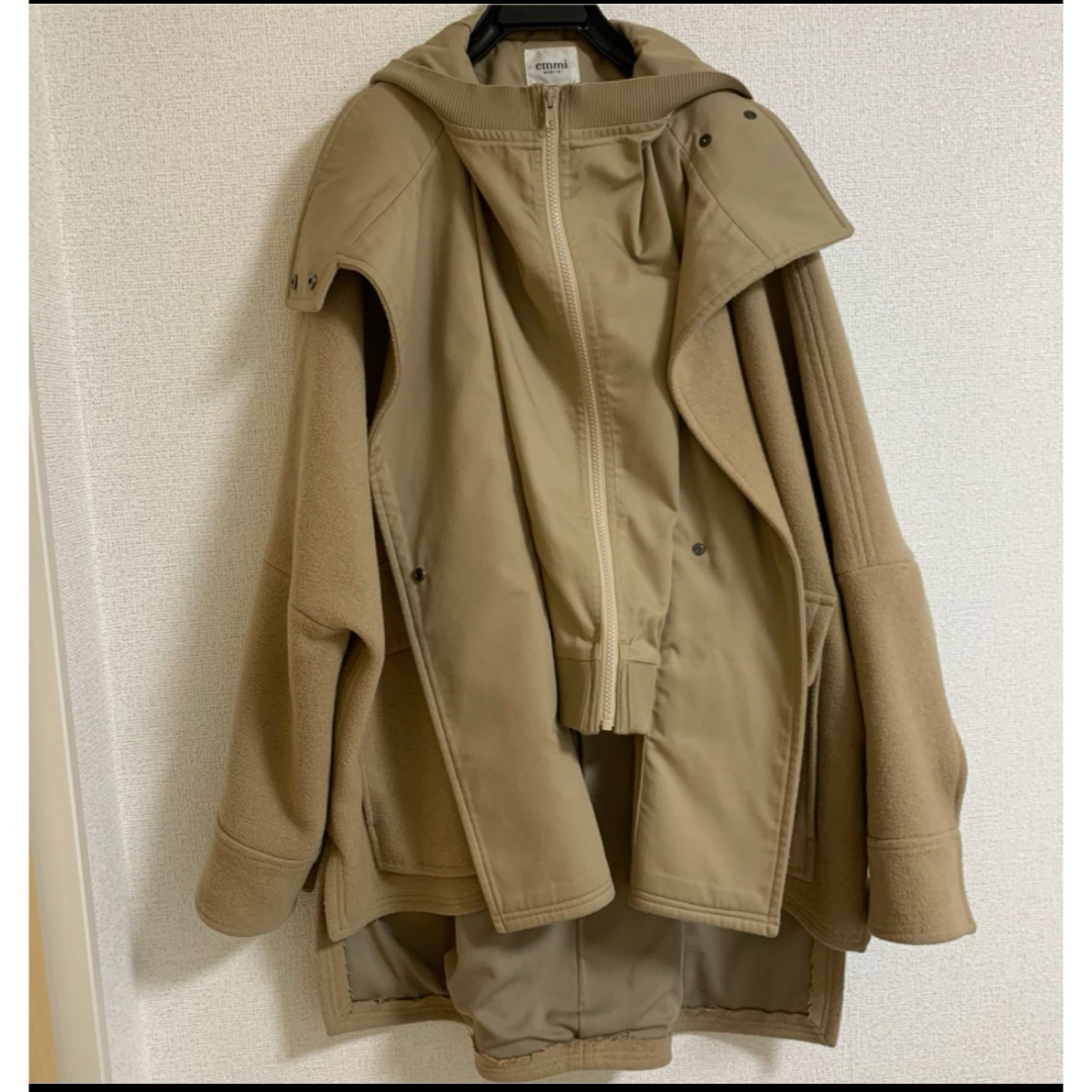 emmi エミ emmi まいり atelier オーバーウールスウィッチコート emmi エミ emmi まいり atelier オーバーウールスウィッチコート