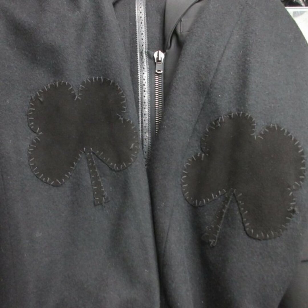 ナンバーナイン 06AW Noir期 ウール モッズコート ドッキング 黒 2 ナンバーナイン 06AW Noir期 ウール モッズコート ドッキング 黒 2