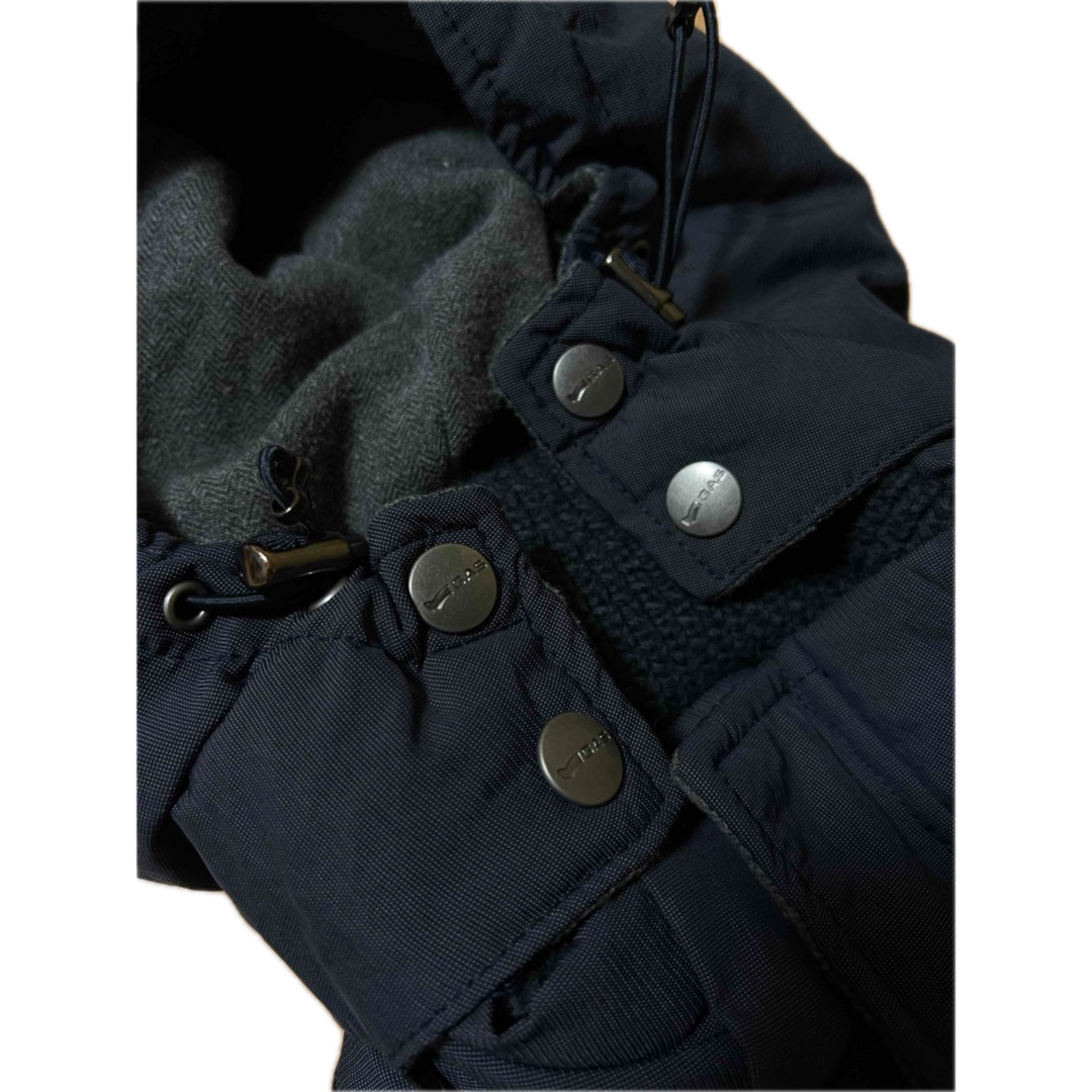 GAS - 美品 GAS ガス リブニット切替 フーディ ダウンジャケット GAS - 美品 GAS ガス リブニット切替 フーディ ダウンジャケット