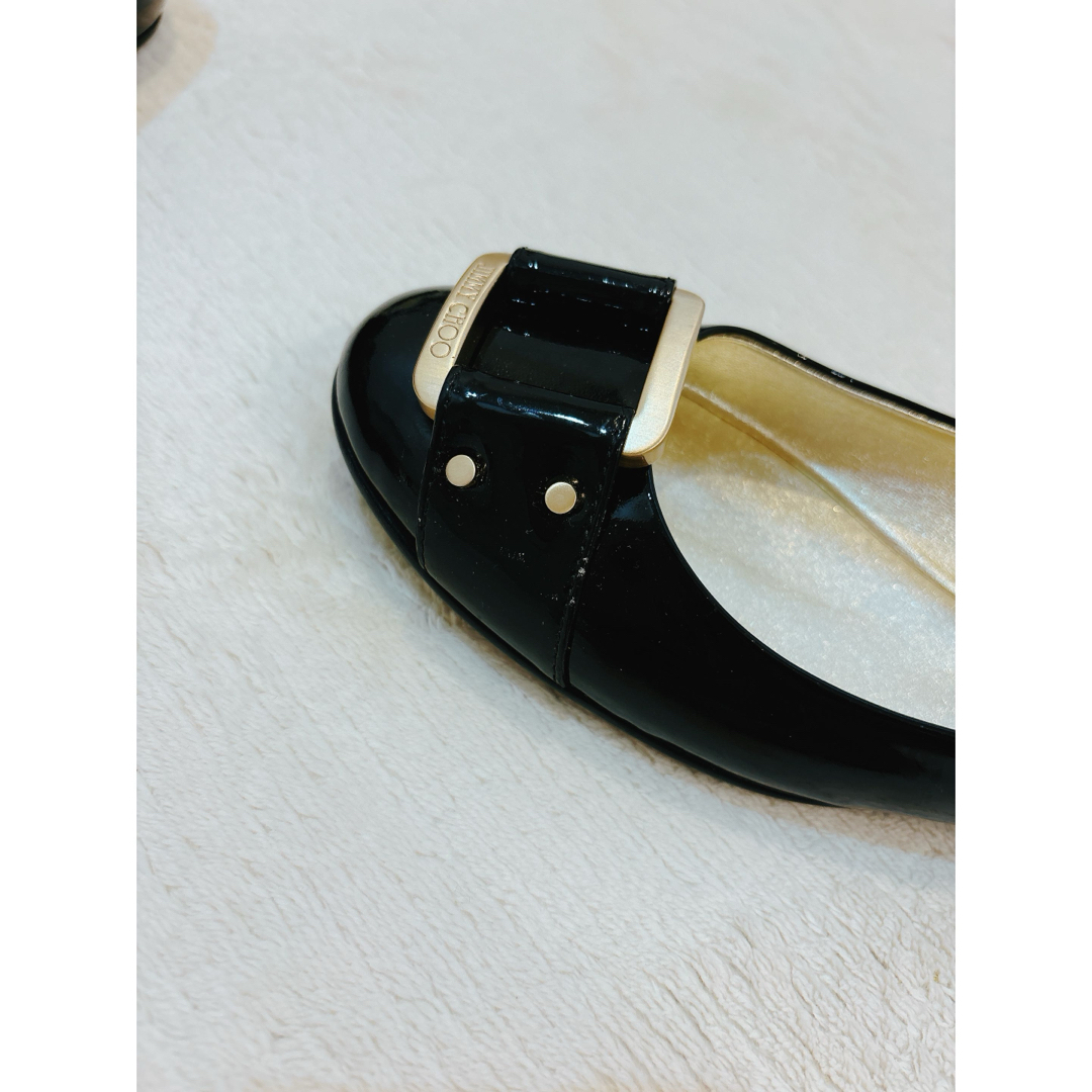 極美品JIMMY CHOO ジミーチュウ スタッズフラットシューズ サイズ38 極美品JIMMY CHOO ジミーチュウ スタッズフラットシューズ サイズ38