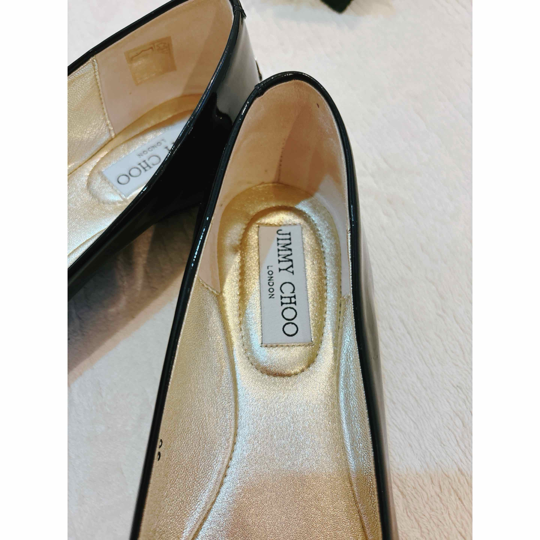 極美品JIMMY CHOO ジミーチュウ スタッズフラットシューズ サイズ38 極美品JIMMY CHOO ジミーチュウ スタッズフラットシューズ サイズ38