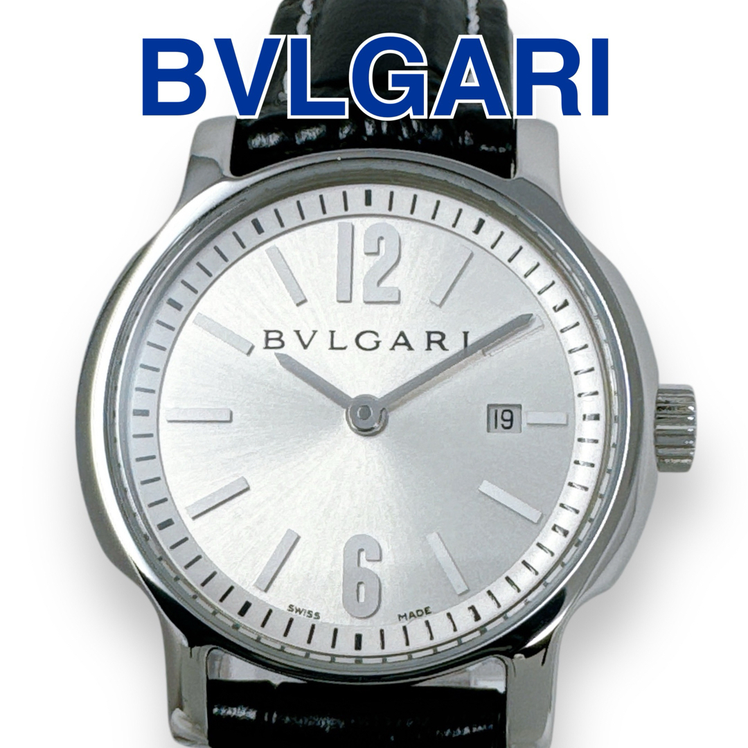 稼動品 BVLGARI (ブルガリ) つぶやい ソロテンポ ST35S レザー 稼動品 BVLGARI (ブルガリ) つぶやい ソロテンポ ST35S レザー