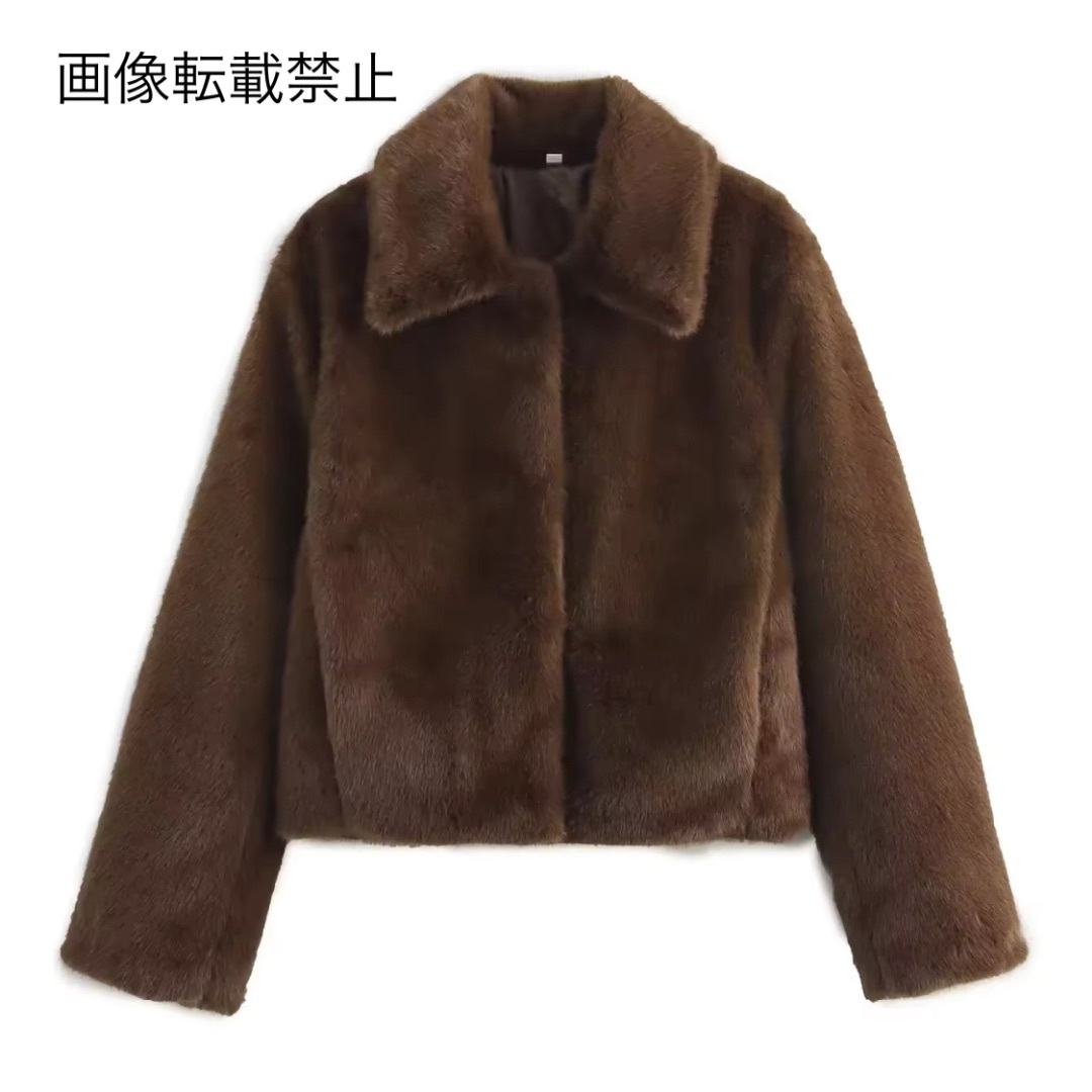 ☕️11月新作15952◆brown ブラウン ファーコート
